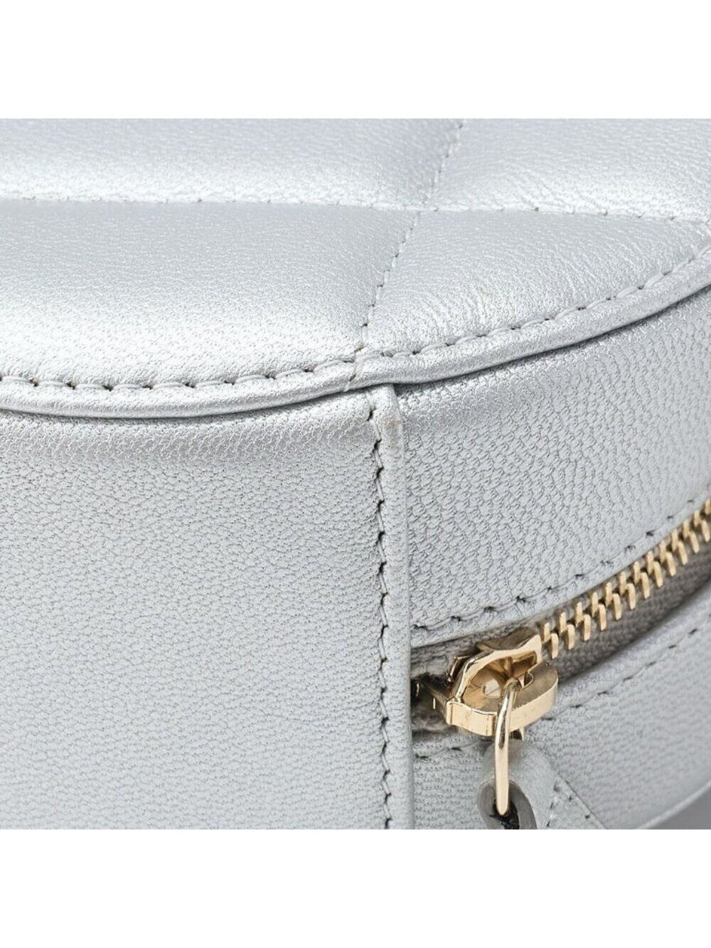 Chanel Tote 19 Quilted Chain Shoulder Lambskin Silver - Picture 7 of 10